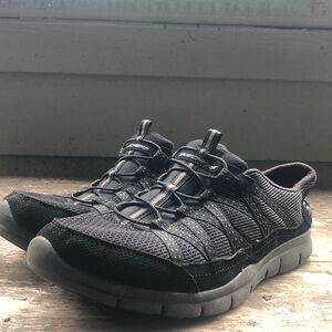 Skechers 22823 Womens Gratis Strolling Black Casual Shoes Sneakers Size 10